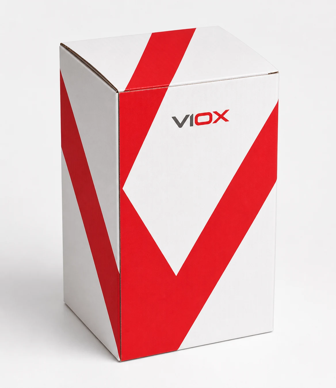 VIOX red and white brand packaging visualization
