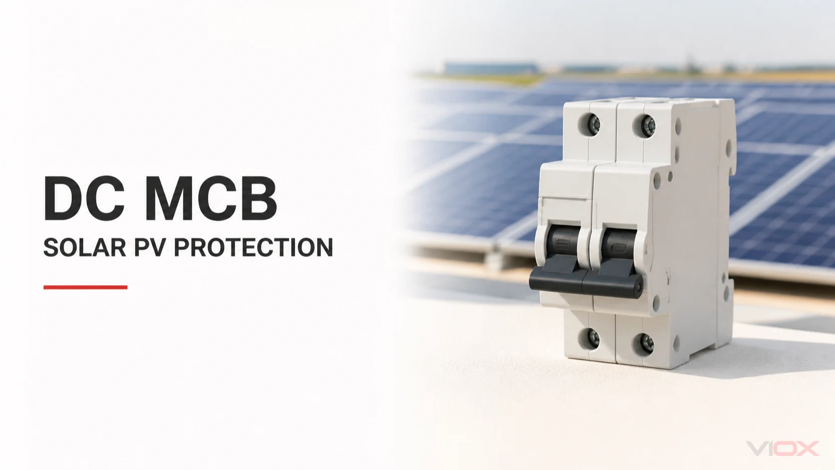 DC miniature circuit breaker for solar photovoltaic protection with rooftop solar panels