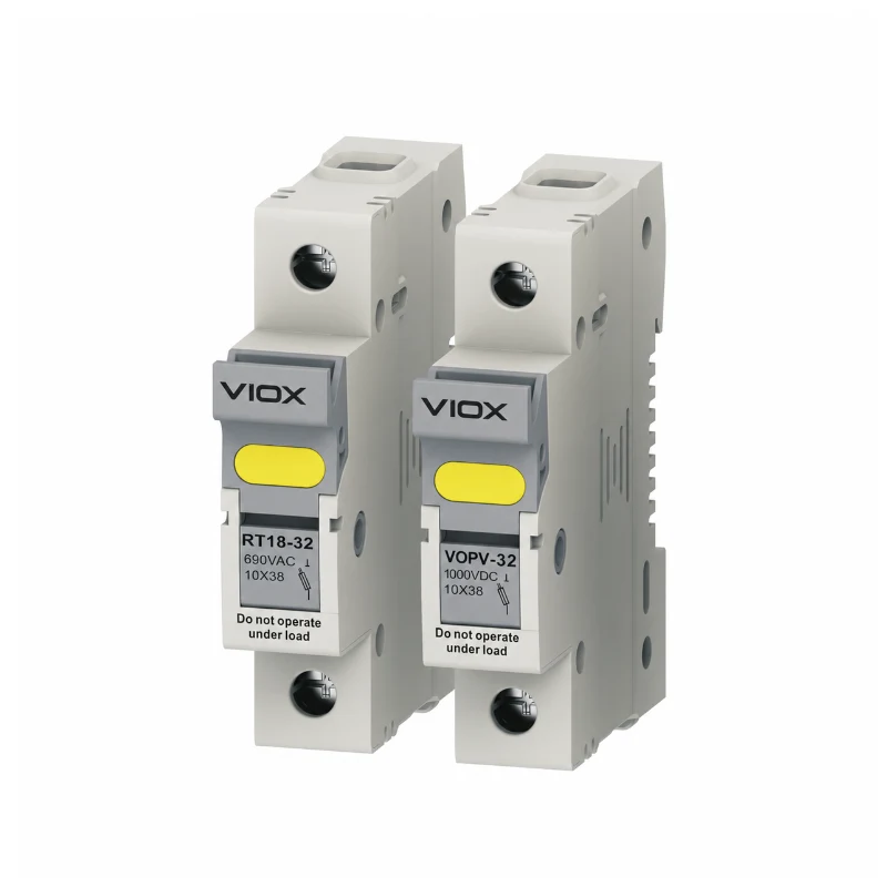 VIOX RT18-32 and VOPV-32 10 × 38 mm fuse-combination units